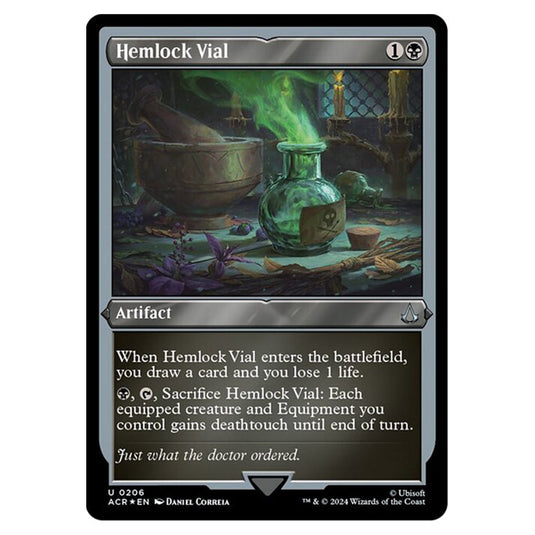 Magic The Gathering - Universes Beyond - Assassin's Creed - Hemlock Vial (Etched Foil) - 0206