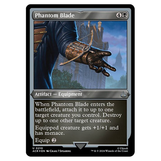 Magic The Gathering - Universes Beyond - Assassin's Creed - Phantom Blade (Etched Foil) - 0210