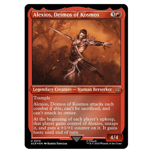 Magic The Gathering - Universes Beyond - Assassin's Creed - Alexios, Deimos of Kosmos (Etched Foil) - 0214