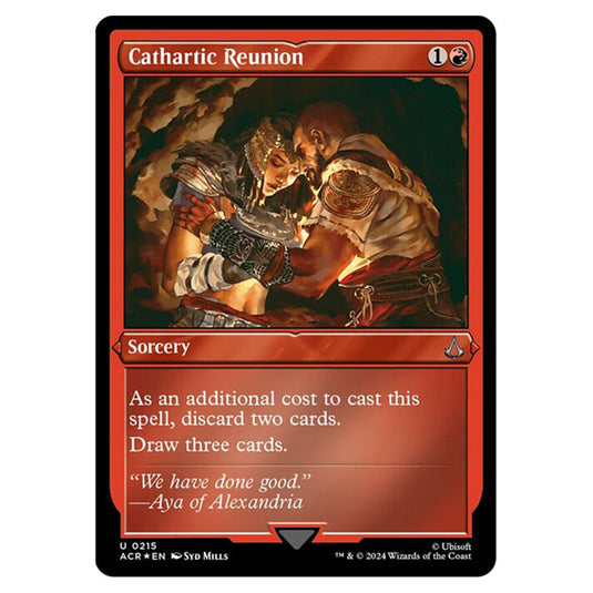 Magic The Gathering - Universes Beyond - Assassin's Creed - Cathartic Reunion (Etched Foil) - 0215