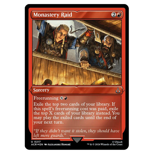 Magic The Gathering - Universes Beyond - Assassin's Creed - Monastery Raid (Etched Foil) - 0217