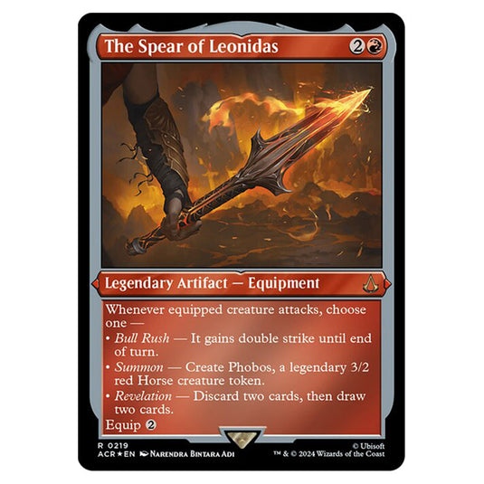 Magic The Gathering - Universes Beyond - Assassin's Creed - The Spear of Leonidas (Etched Foil) - 0219