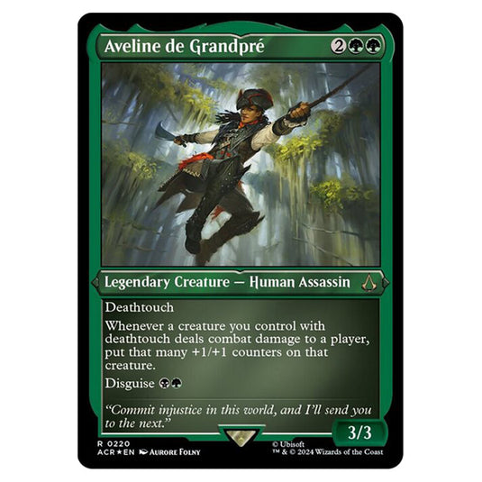 Magic The Gathering - Universes Beyond - Assassin's Creed - Aveline de Grandpré (Etched Foil) - 0220