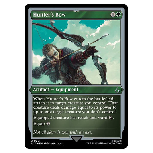 Magic The Gathering - Universes Beyond - Assassin's Creed - Hunter's Bow (Etched Foil) - 0221