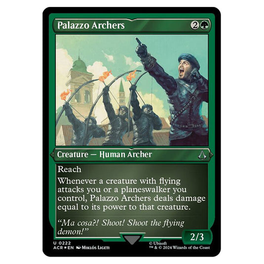 Magic The Gathering - Universes Beyond - Assassin's Creed - Palazzo Archers (Etched Foil) - 0222