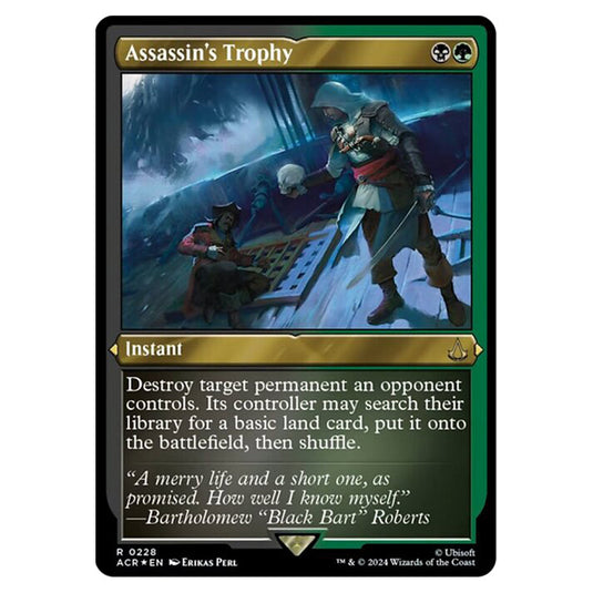 Magic The Gathering - Universes Beyond - Assassin's Creed - Assassin's Trophy (Etched Foil) - 0228