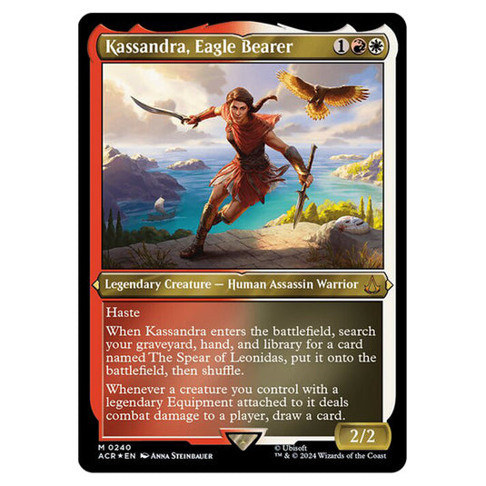 Magic The Gathering - Universes Beyond - Assassin's Creed - Kassandra, Eagle Bearer (Etched Foil) - 0240