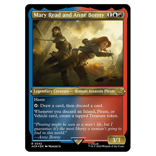 Magic The Gathering - Universes Beyond - Assassin's Creed - Mary Read and Anne Bonny (Etched Foil) - 0242