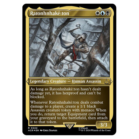 Magic The Gathering - Universes Beyond - Assassin's Creed - Ratonhnhaké -ton (Etched Foil) - 0244