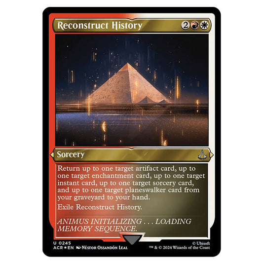 Magic The Gathering - Universes Beyond - Assassin's Creed - Reconstruct History (Etched Foil) - 0245