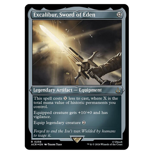 Magic The Gathering - Universes Beyond - Assassin's Creed - Excalibur, Sword of Eden (Etched Foil) - 0256