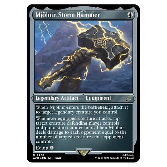 Magic The Gathering - Universes Beyond - Assassin's Creed - Mjölnir, Storm Hammer (Etched Foil) - 0258