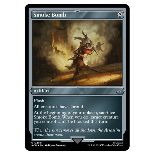 Magic The Gathering - Universes Beyond - Assassin's Creed - Smoke Bomb (Etched Foil) - 0259