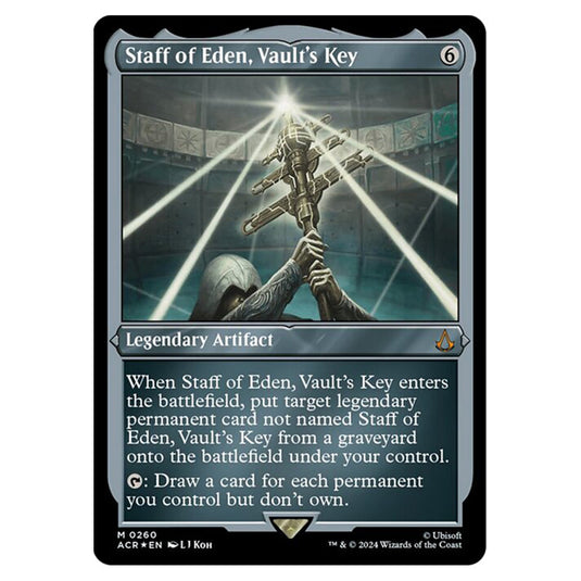 Magic The Gathering - Universes Beyond - Assassin's Creed - Staff of Eden, Vault's Key (Etched Foil) - 0260