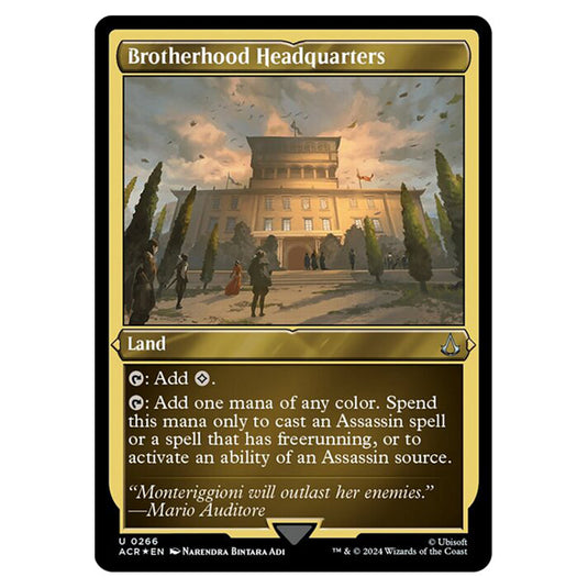 Magic The Gathering - Universes Beyond - Assassin's Creed - Brotherhood Headquarters (Etched Foil) - 0266