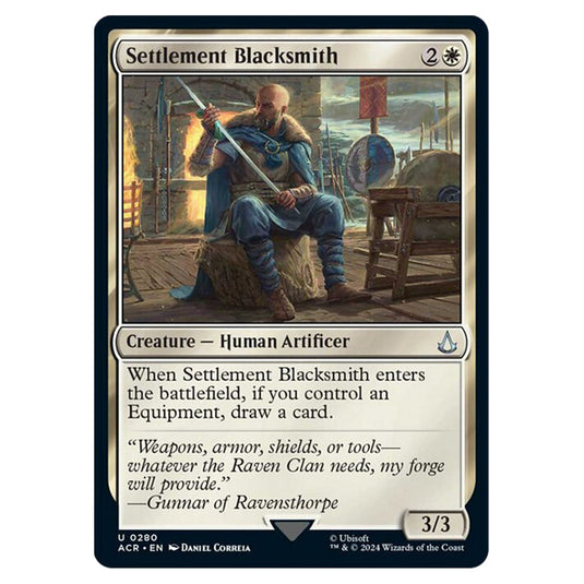 Magic The Gathering - Universes Beyond - Assassin's Creed - Settlement Blacksmith - 0280