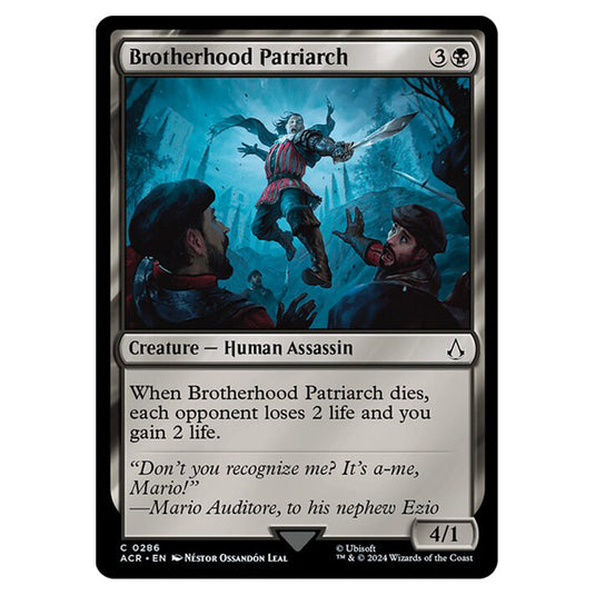 Magic The Gathering - Universes Beyond - Assassin's Creed - Brotherhood Patriarch - 0286