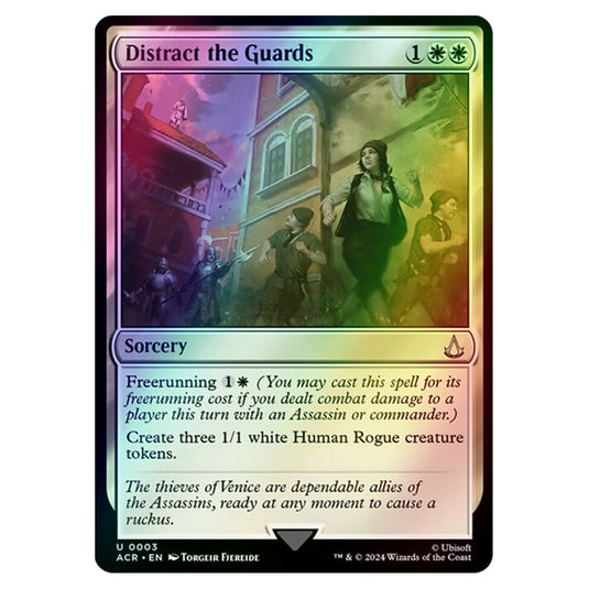 Distract the Guards 0003 card from the Magic The Gathering set Universes Beyond - Assassin's Creed