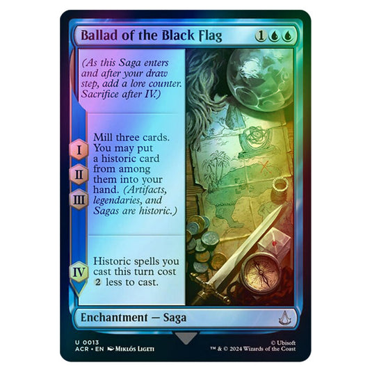 Ballad of the Black Flag 0013 card from the Magic The Gathering set Universes Beyond - Assassin's Creed