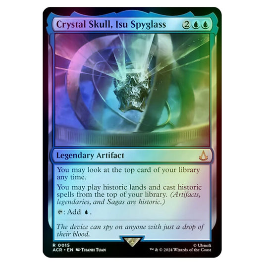 Crystal Skull, Isu Spyglass 0015 card from the Magic The Gathering set Universes Beyond - Assassin's Creed