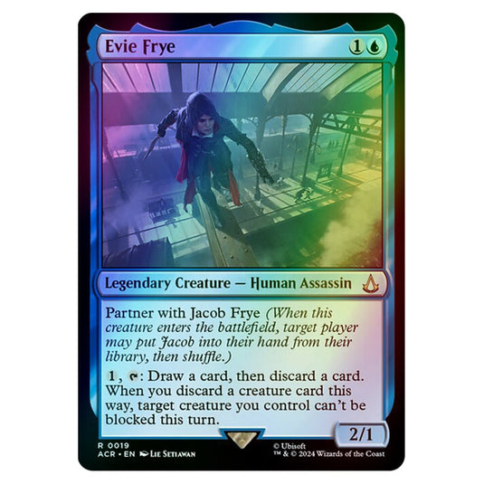 Evie Frye 0019 card from the Magic The Gathering set Universes Beyond - Assassin's Creed