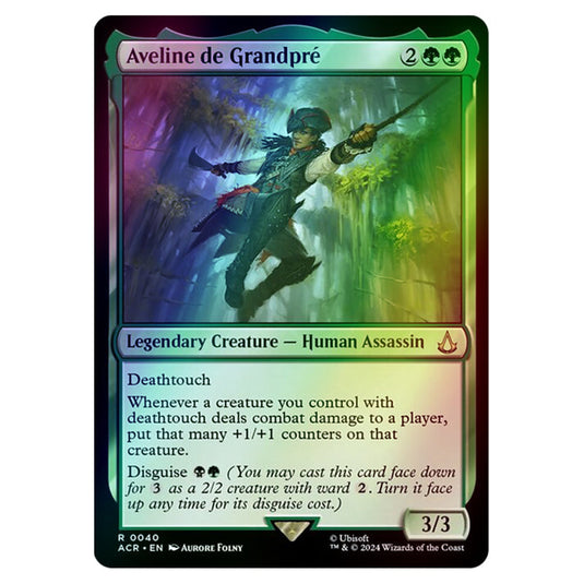 Aveline de Grandpré 0040 card from the Magic The Gathering set Universes Beyond - Assassin's Creed