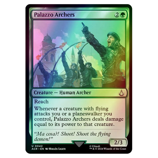 Palazzo Archers 0042 card from the Magic The Gathering set Universes Beyond - Assassin's Creed