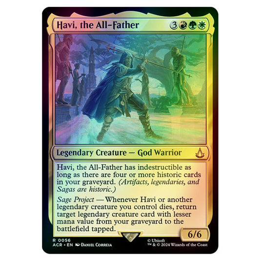 Havi, the All-Father 0056 card from the Magic The Gathering set Universes Beyond - Assassin's Creed