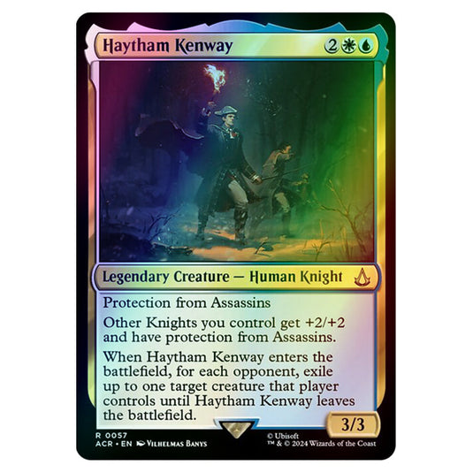 Haytham Kenway 0057 card from the Magic The Gathering set Universes Beyond - Assassin's Creed