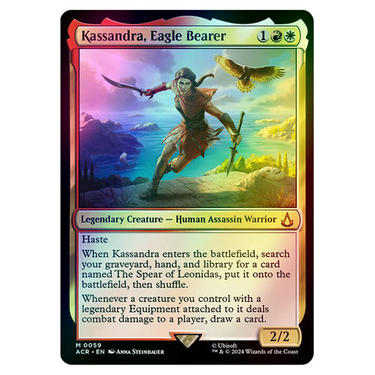 Kassandra, Eagle Bearer 0059 card from the Magic The Gathering set Universes Beyond - Assassin's Creed