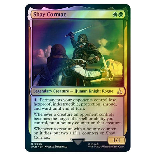 Shay Cormac 0065 card from the Magic The Gathering set Universes Beyond - Assassin's Creed