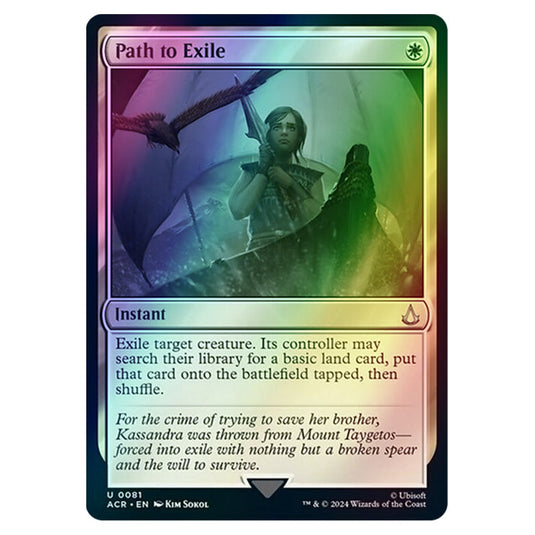 Path to Exile 0081 card from the Magic The Gathering set Universes Beyond - Assassin's Creed