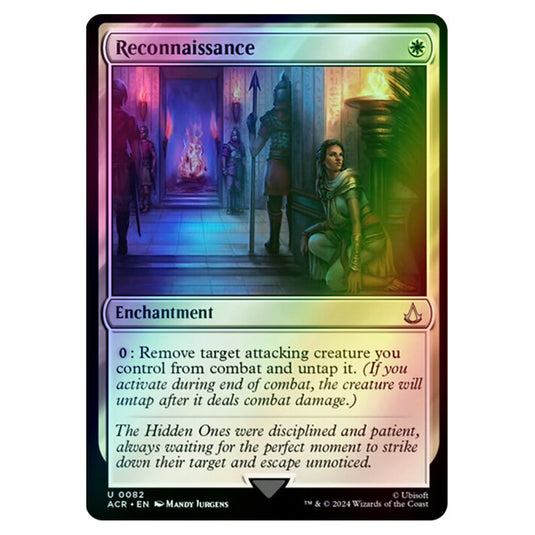 Reconnaissance 0082 card from the Magic The Gathering set Universes Beyond - Assassin's Creed