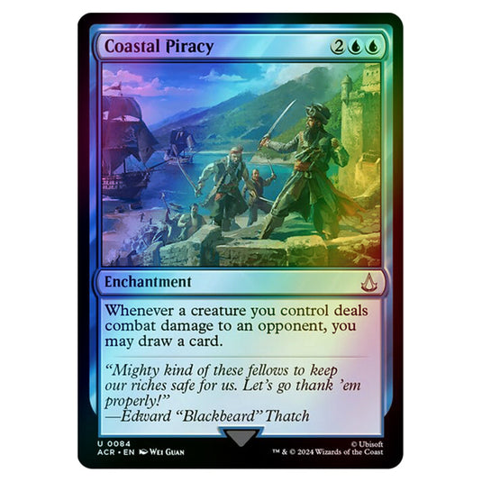 Coastal Piracy 0084 card from the Magic The Gathering set Universes Beyond - Assassin's Creed