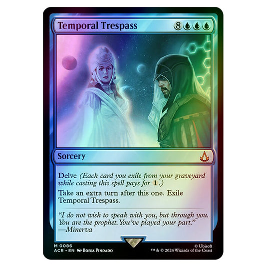 Temporal Trespass 0086 card from the Magic The Gathering set Universes Beyond - Assassin's Creed