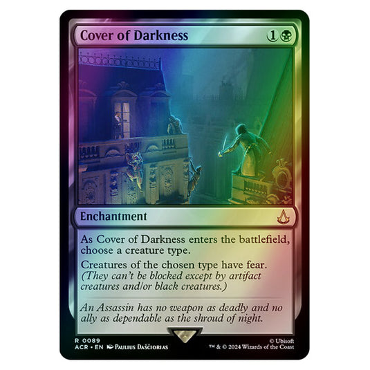 Cover of Darkness 0089 card from the Magic The Gathering set Universes Beyond - Assassin's Creed