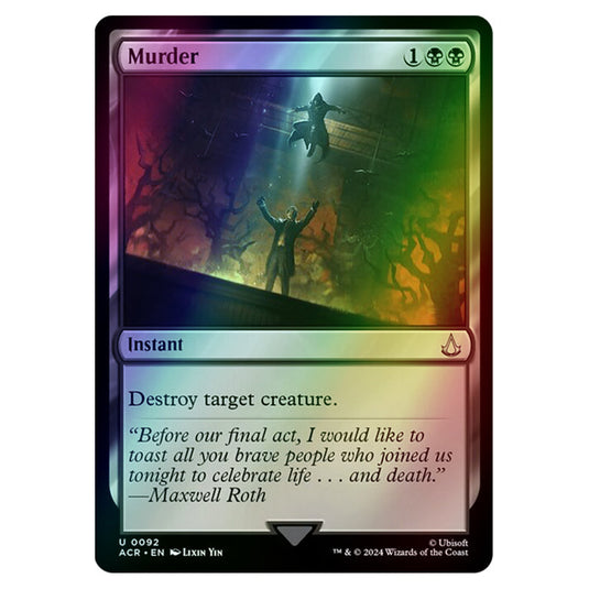 Murder 0092 card from the Magic The Gathering set Universes Beyond - Assassin's Creed