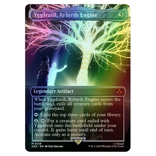 Yggdrasil, Rebirth Engine 0126 card from the Magic The Gathering set Universes Beyond - Assassin's Creed