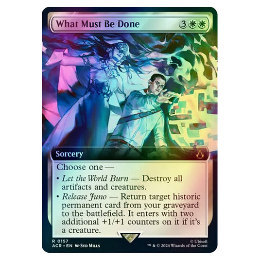 What Must Be Done 0157 card from the Magic The Gathering set Universes Beyond - Assassin's Creed