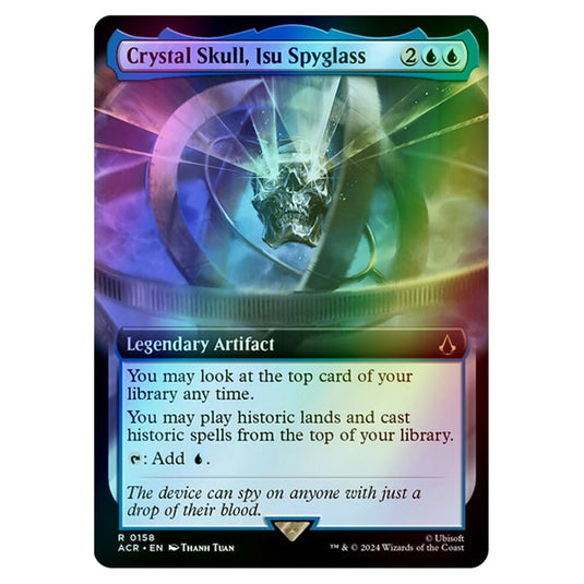 Crystal Skull, Isu Spyglass 0158 card from the Magic The Gathering set Universes Beyond - Assassin's Creed