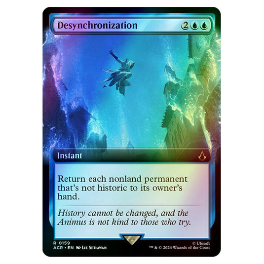 Desynchronization 0159 card from the Magic The Gathering set Universes Beyond - Assassin's Creed