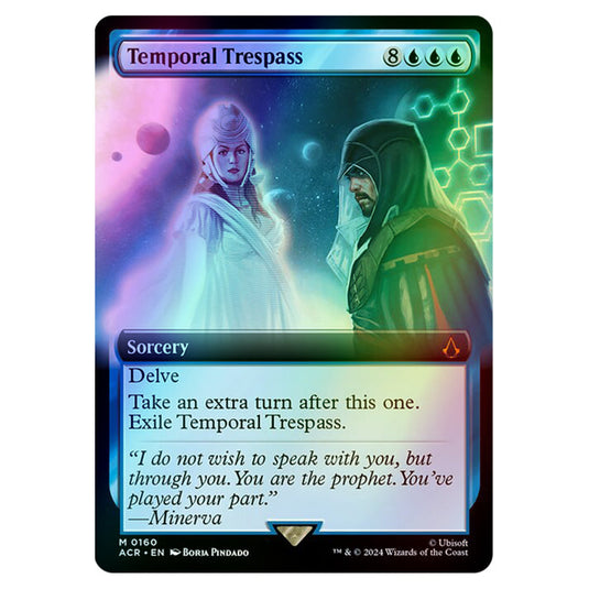 Temporal Trespass 0160 card from the Magic The Gathering set Universes Beyond - Assassin's Creed