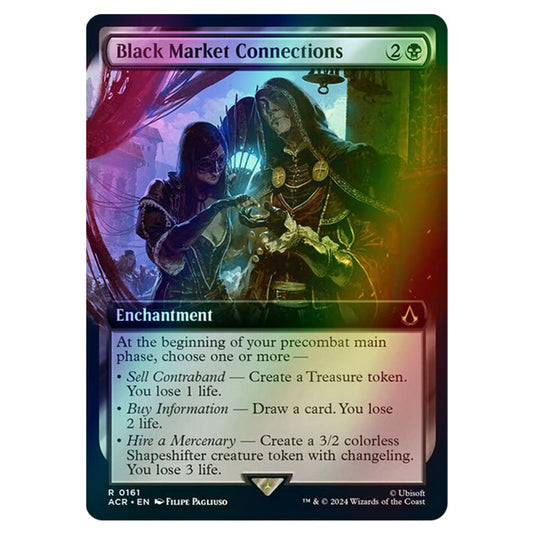 Black Market Connections 0161 card from the Magic The Gathering set Universes Beyond - Assassin's Creed