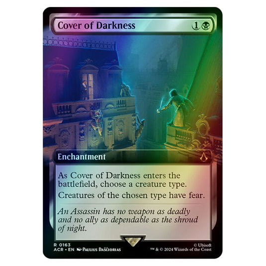 Cover of Darkness 0163 card from the Magic The Gathering set Universes Beyond - Assassin's Creed