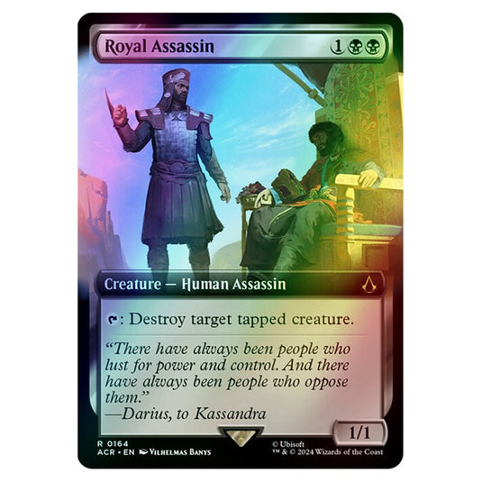 Royal Assassin 0164 card from the Magic The Gathering set Universes Beyond - Assassin's Creed