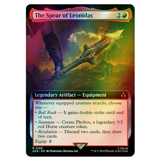 The Spear of Leonidas 0165 card from the Magic The Gathering set Universes Beyond - Assassin's Creed