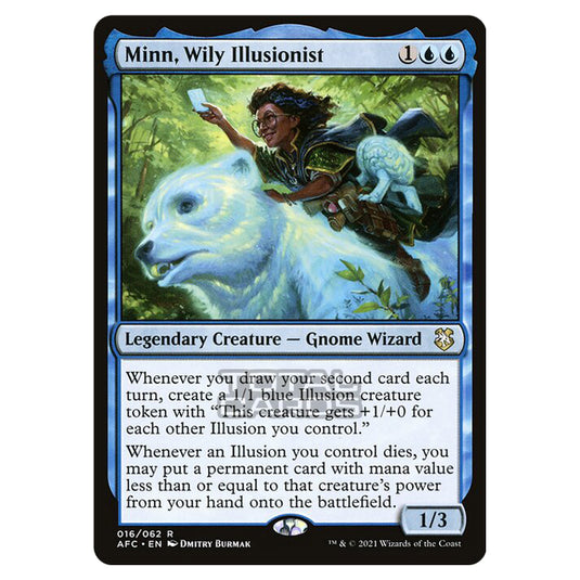 Magic The Gathering - Adventures in the Forgotten Realms - Commander - Minn, Wily Illusionist - 16/331