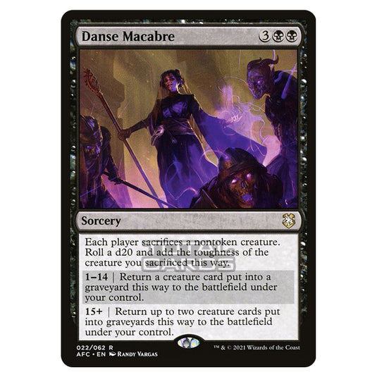 Magic The Gathering - Adventures in the Forgotten Realms - Commander - Danse Macabre - 22/331