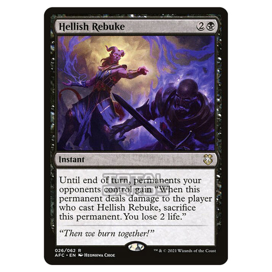 Magic The Gathering - Adventures in the Forgotten Realms - Commander - Hellish Rebuke - 26/331