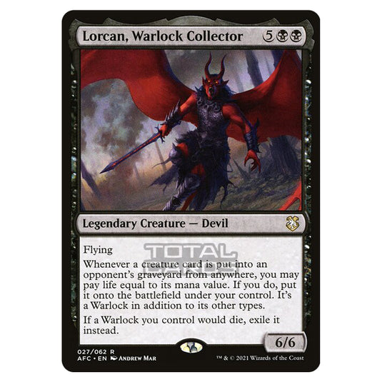 Magic The Gathering - Adventures in the Forgotten Realms - Commander - Lorcan, Warlock Collector - 27/331